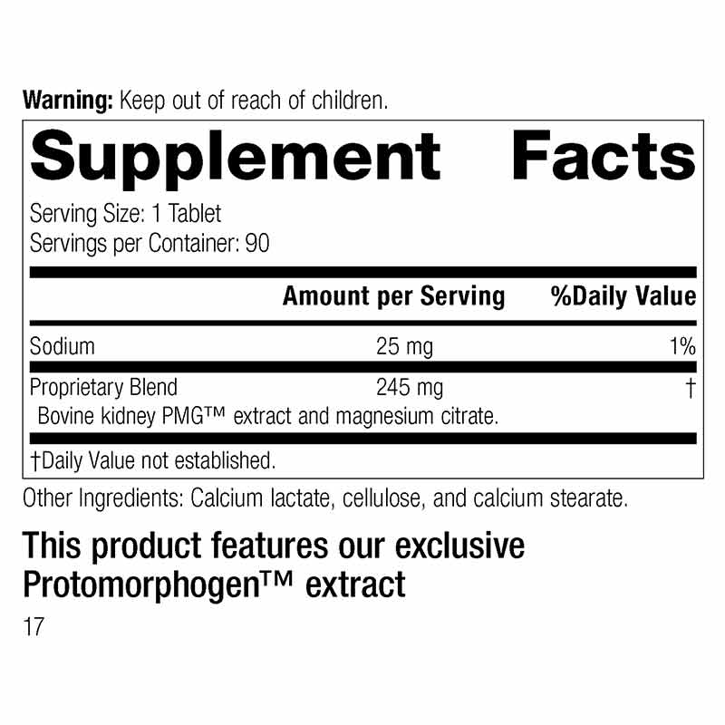 Renatrophin PMG, by Standard Process, image #2