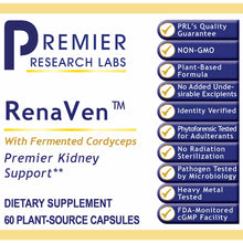 RenaVen Kidney Support, 60 Veg Capsules, by Premier Research Labs
