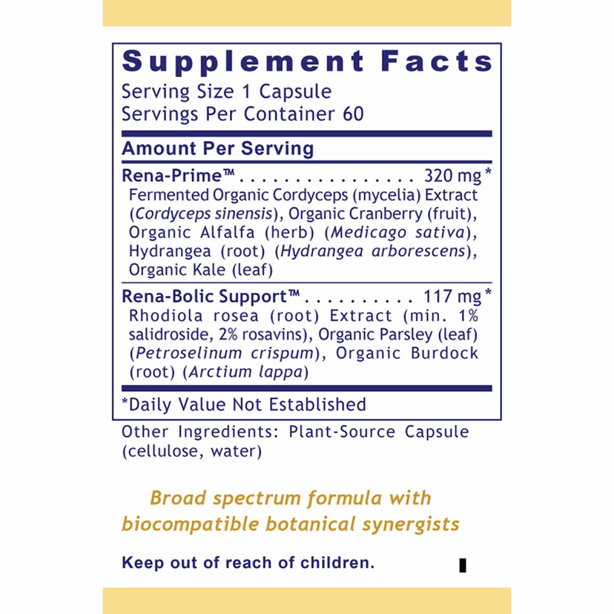 RenaVen Kidney Support, 60 Veg Capsules, by Premier Research Labs