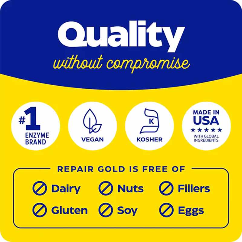 Repair Gold, 60 Capsules, by Enzymedica, image #8