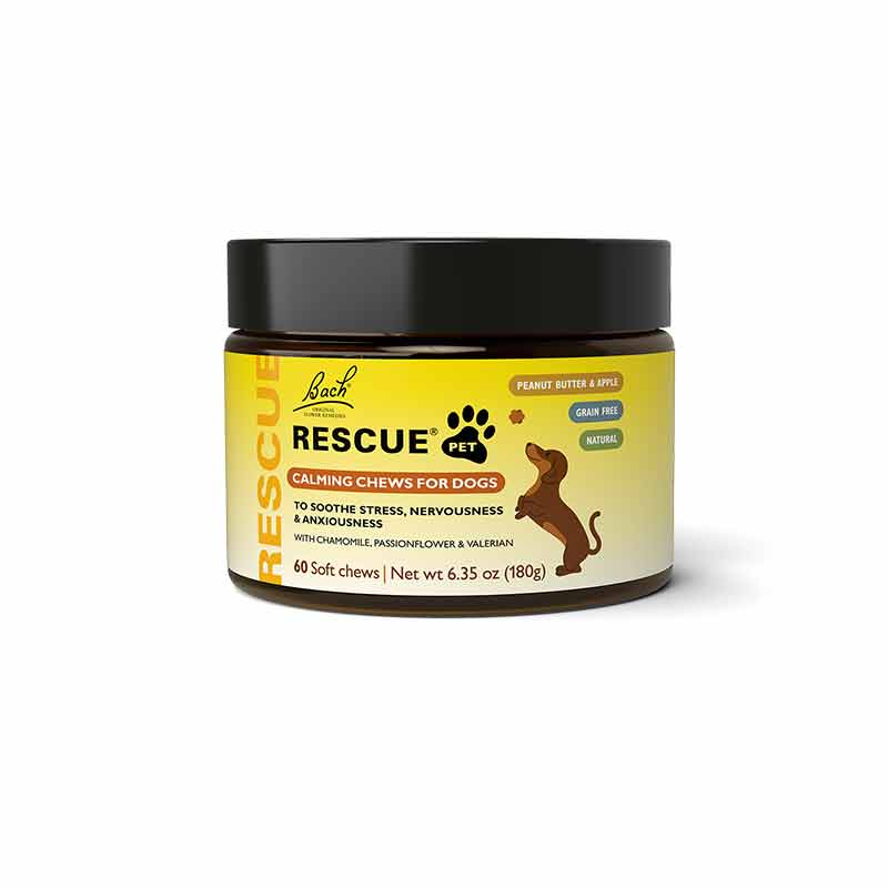 Rescue Pet Chews for Dogs, 60 Chews, by Bach Flower Remedies