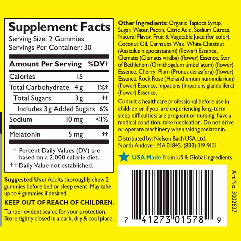 Rescue Plus Sleep Gummies, Strawberry, 60 Gummies, by Bach Flower Remedies, image #2