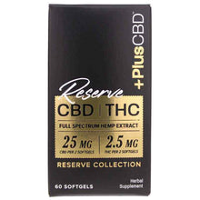 Reserve CBD 25 Mg, 60 Softgels, by PlusCBD Oil