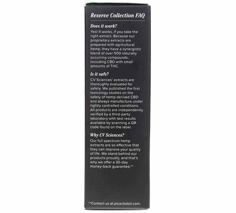 Reserve CBD 50 Mg Dark Chocolate Mint, 1.86 Oz, by PlusCBD Oil, image #2