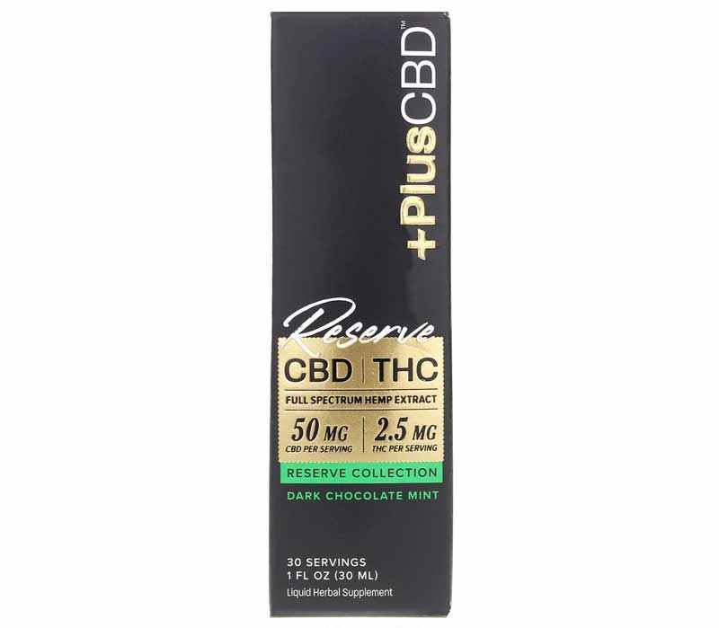 Reserve CBD 50 Mg Dark Chocolate Mint, 1 Oz, by PlusCBD Oil
