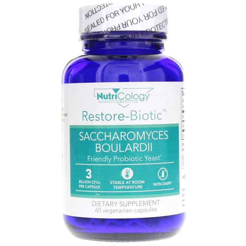 Restore-Biotic Saccharomyces Boulardii, 60 Veg Capsules, by Nutricology