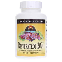 Resveratrol 200 Tablets, 120 Tablets, by Source Naturals