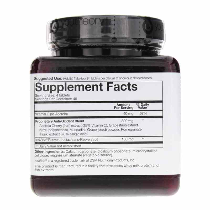 Resveratrol Advanced Formula, 160 Tablets, by Youtheory, image #2