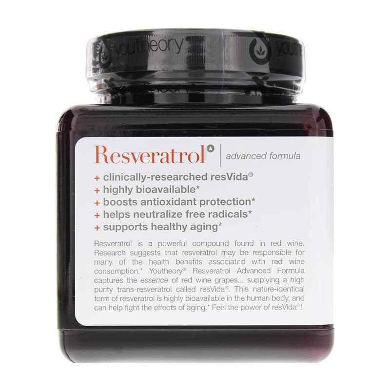 Resveratrol Advanced Formula, 160 Tablets, by Youtheory, image #3
