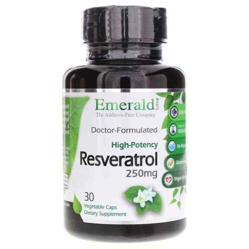 Resveratrol High Potency 250 Mg, by Emerald