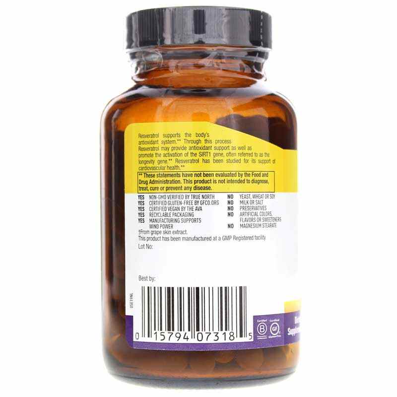 Resveratrol Plus, 120 Vegan Capsules, by Country Life, image #3