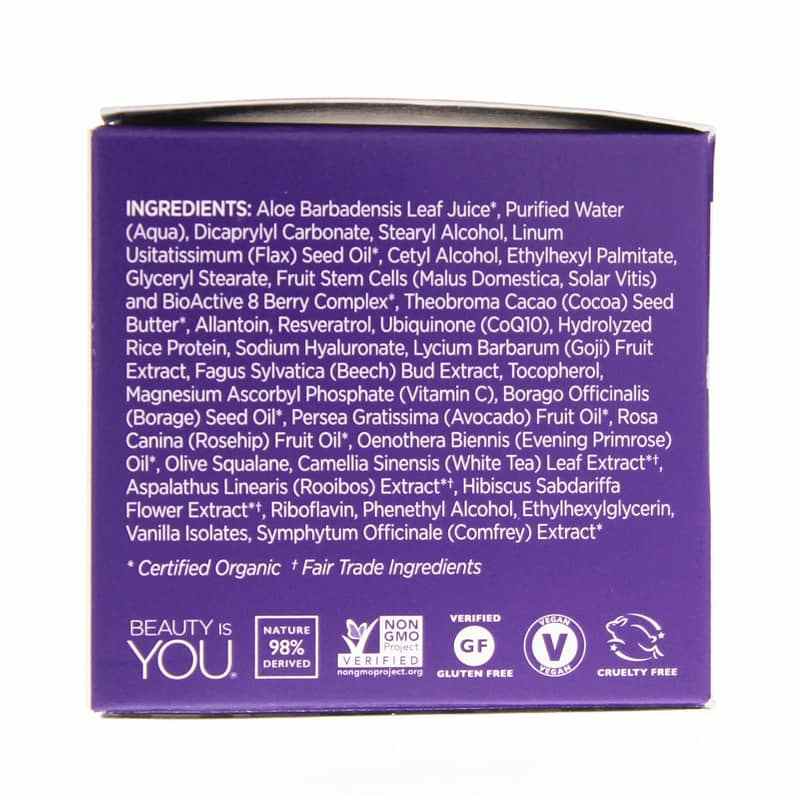 Resveratrol Q10 Night Repair Cream, Age Defying  Formula, by Andalou Naturals, image #2