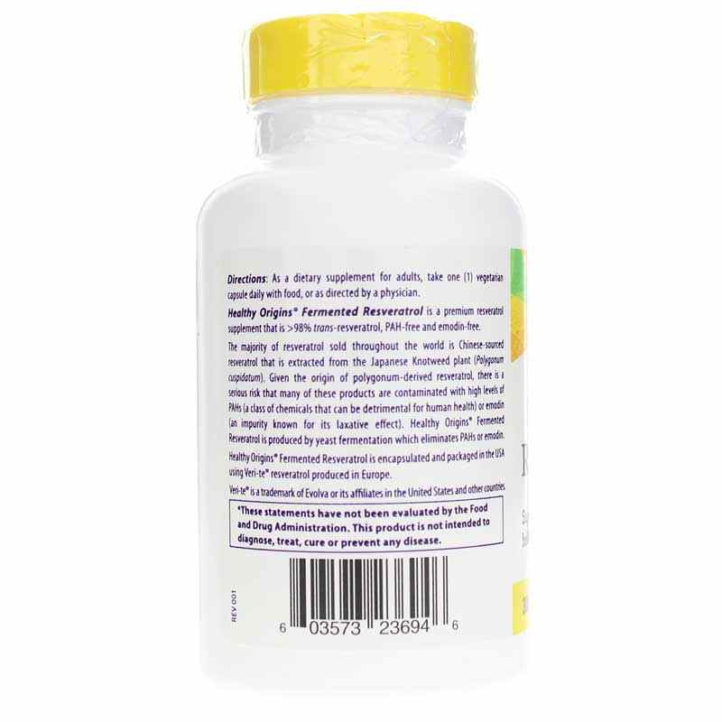 Resveratrol with Red Wine Extract 300 Mg, 150 Veg Capsules, by Healthy Origins, image #3