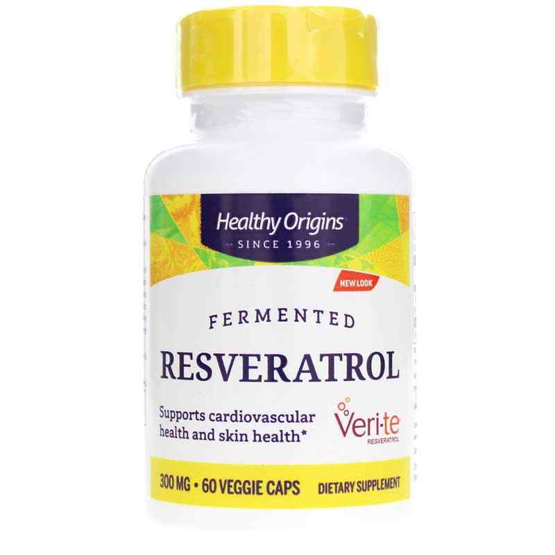 Resveratrol with Red Wine Extract 300 Mg, 60 Veg Capsules, by Healthy Origins