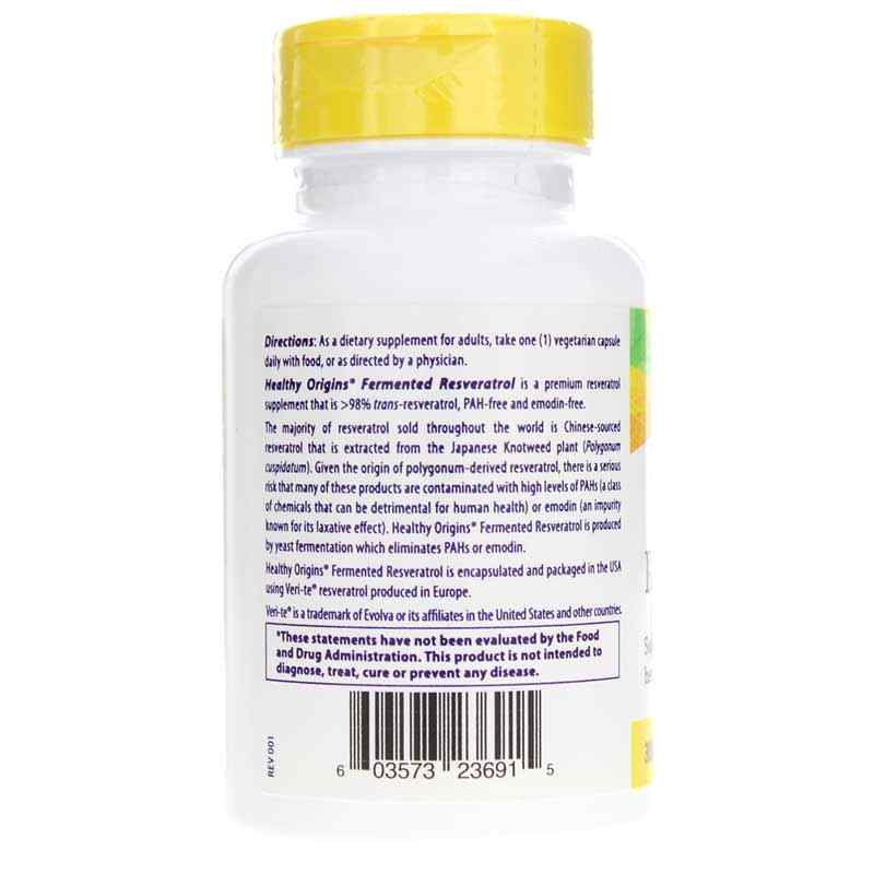 Resveratrol with Red Wine Extract 300 Mg, 60 Veg Capsules, by Healthy Origins, image #3