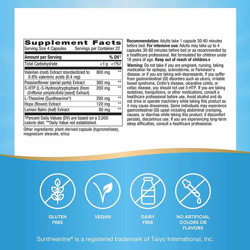 Revitalizing Sleep Formula, 90 Veg Capsules, by Natures Way, image #3