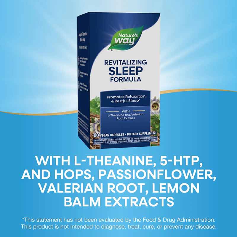 Revitalizing Sleep Formula, 90 Veg Capsules, by Natures Way, image #4