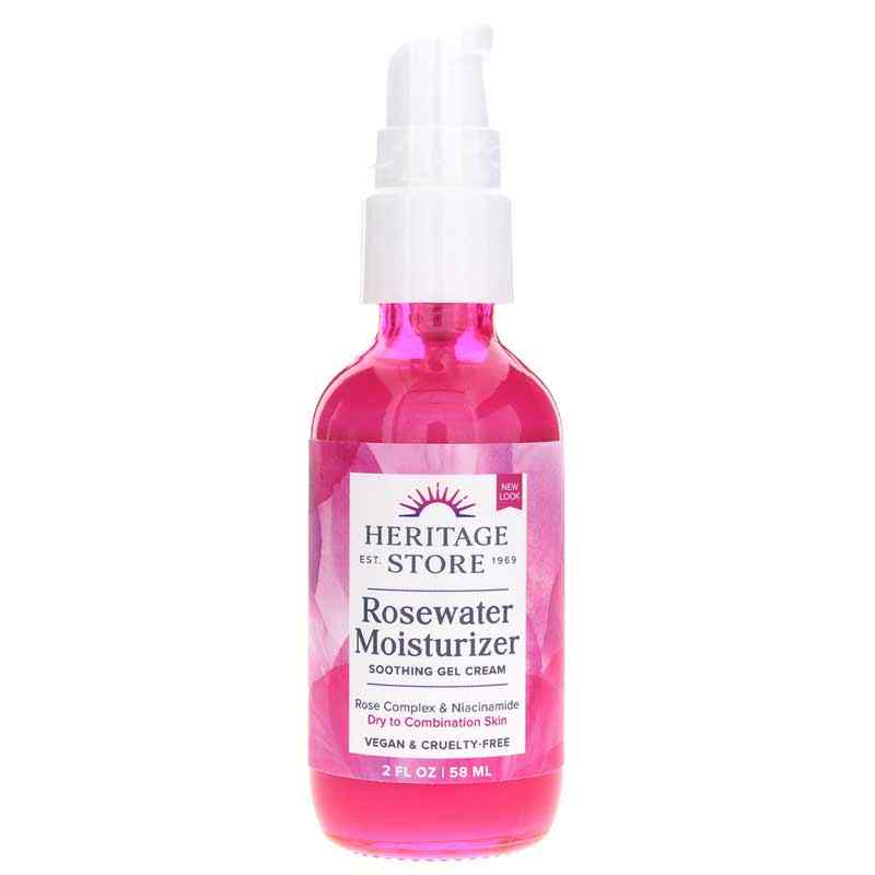 Rosewater Moisturizer Soothing Gel Cream, by Heritage Store
