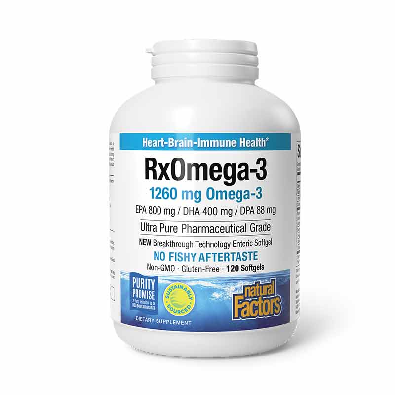 RxOmega-3 Fish Oil, 120 Softgels, by Natural Factors