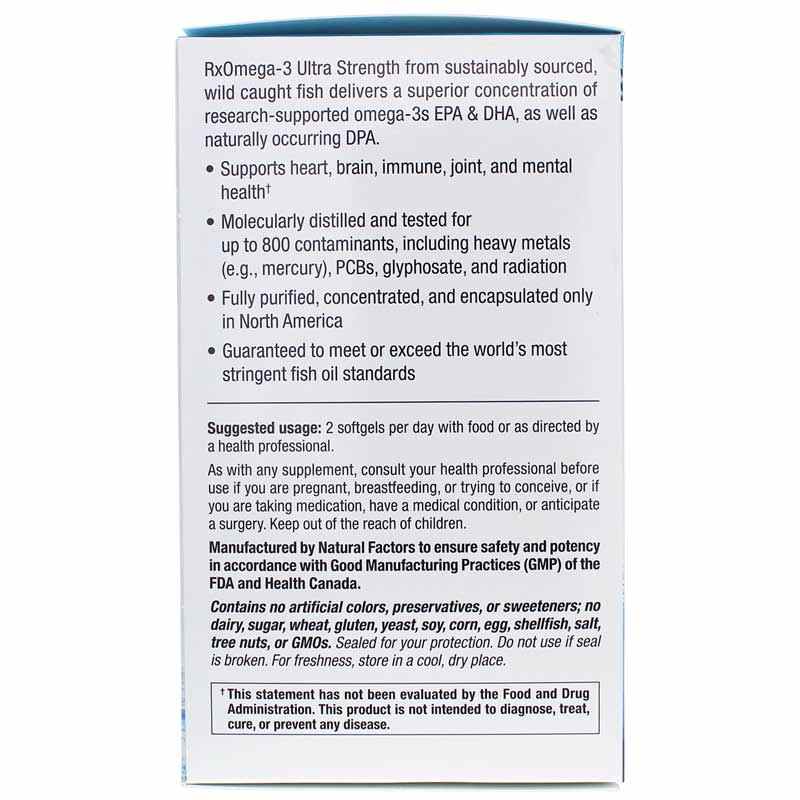 RxOmema-3 Ultra Strength, 150 Softgels, by Natural Factors, image #4
