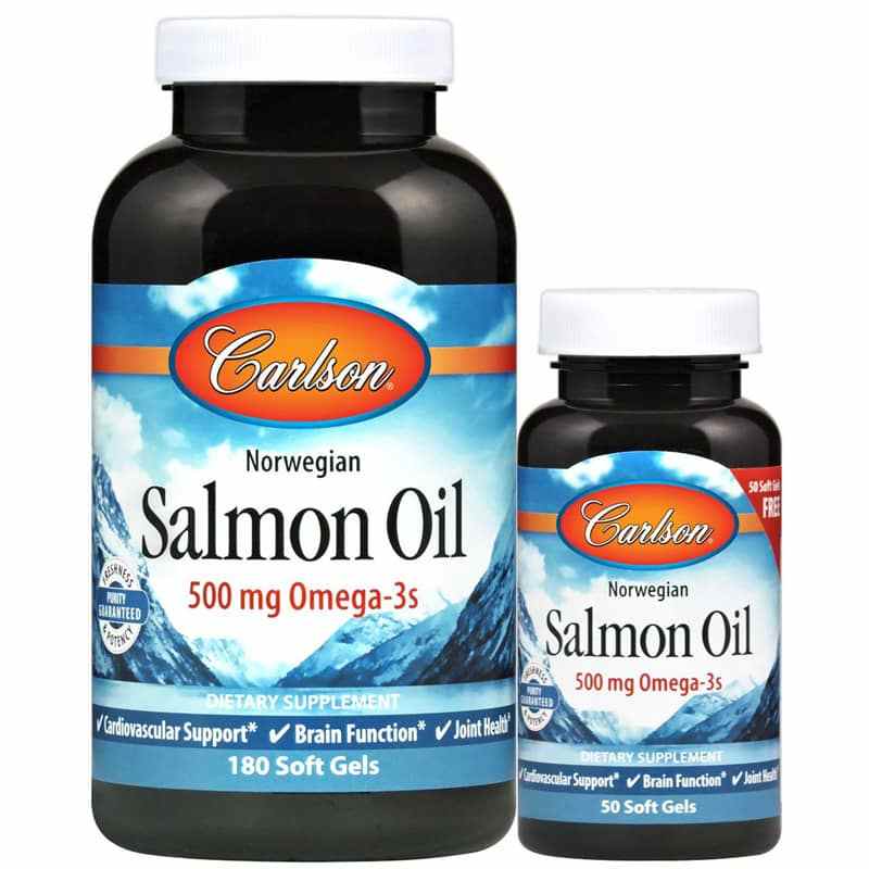 Salmon Oil 500 Mg Omega-3s Bonus Pack, by Carlson Labs