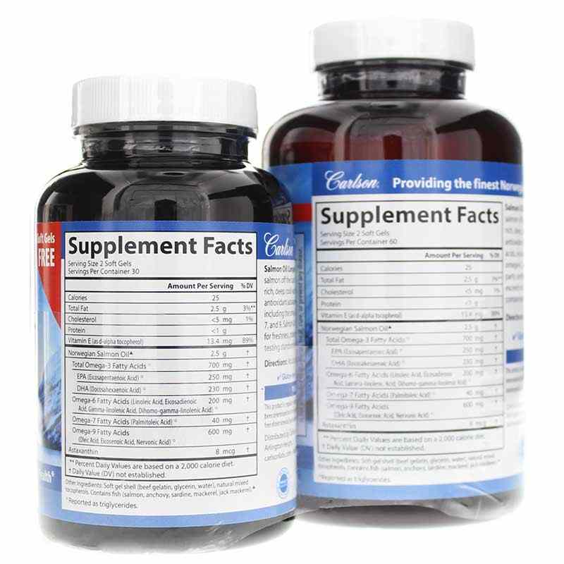 Salmon Oil Complete Bonus Pack, by Carlson Labs, image #2