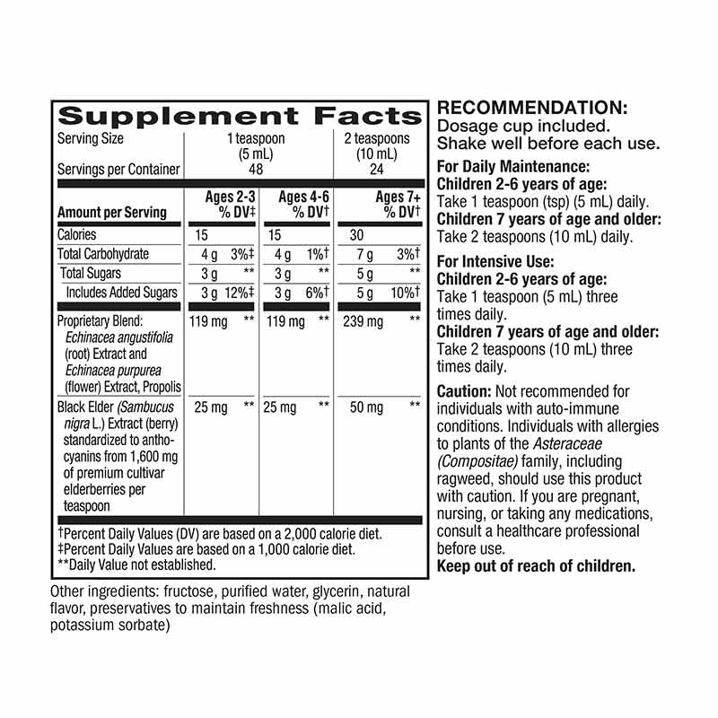 Sambucus Elderberry for Kids Original Syrup, 8 Oz, by Natures Way, image #2