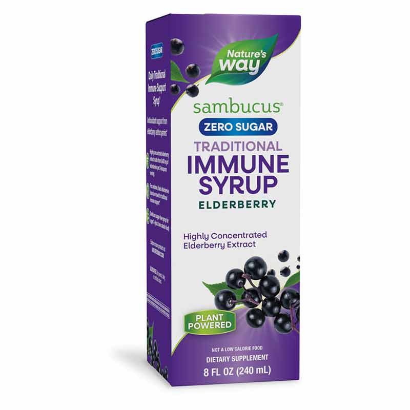 Sambucus Elderberry Sugar-Free Syrup, 8 Oz, by Natures Way