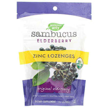 Sambucus Elderberry Zinc Lozenges Organic, by Natures Way