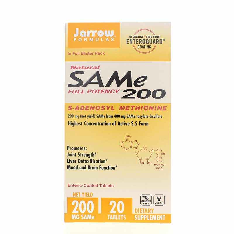 SAMe 200 Mg, 20 Tablets, by Jarrow Formulas