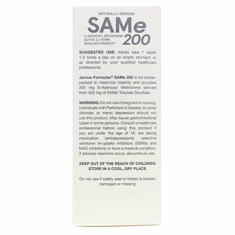 SAMe 200 Mg, 60 Tablets, by Jarrow Formulas, image #4