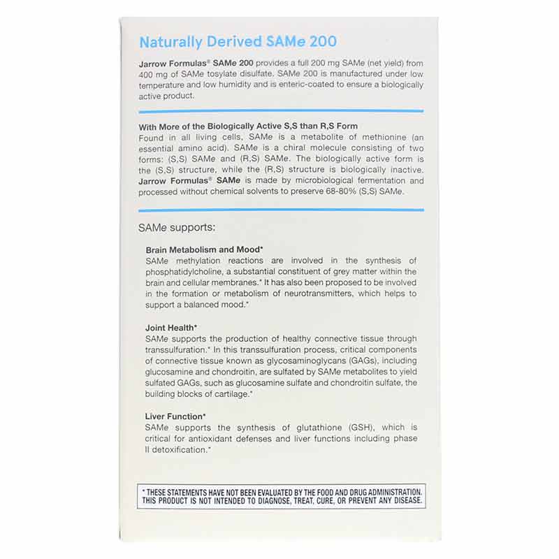 SAMe 200 Mg, by Jarrow Formulas, image #3