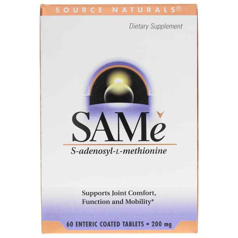 SAMe 200 Mg, 60 Enteric Coated Tablets, by Source Naturals
