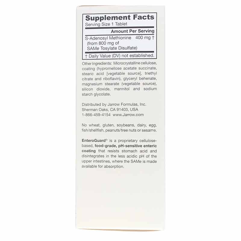 SAMe 400 Mg, 60 Tablets, by Jarrow Formulas, image #2