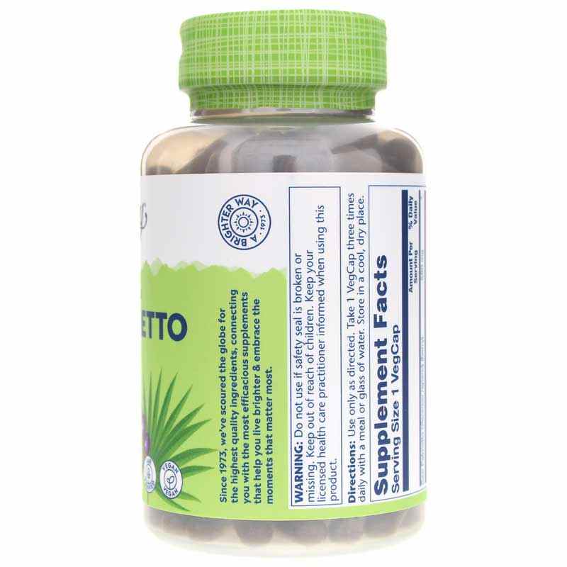 Saw Palmetto 580 Mg, 180 Veg Capsules, by Solaray, image #2