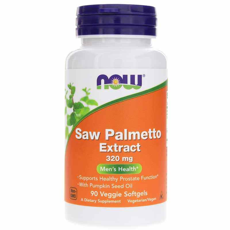 Saw Palmetto Extract 320 Mg, 90 Veg Softgels, by NOW Foods