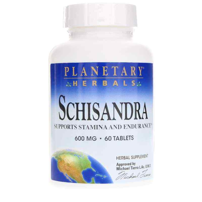 Schisandra 600 Mg, 60 Tablets, by Planetary Herbals