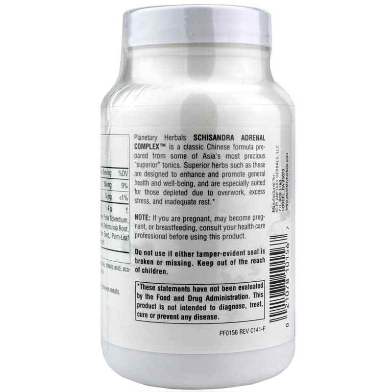 Schisandra Adrenal Complex 710 Mg, by Planetary Herbals, image #3