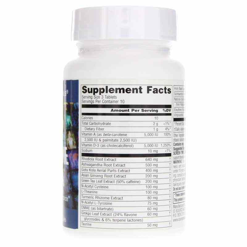 Screen Time Stamina, 30 Tablets, by Source Naturals, image #2