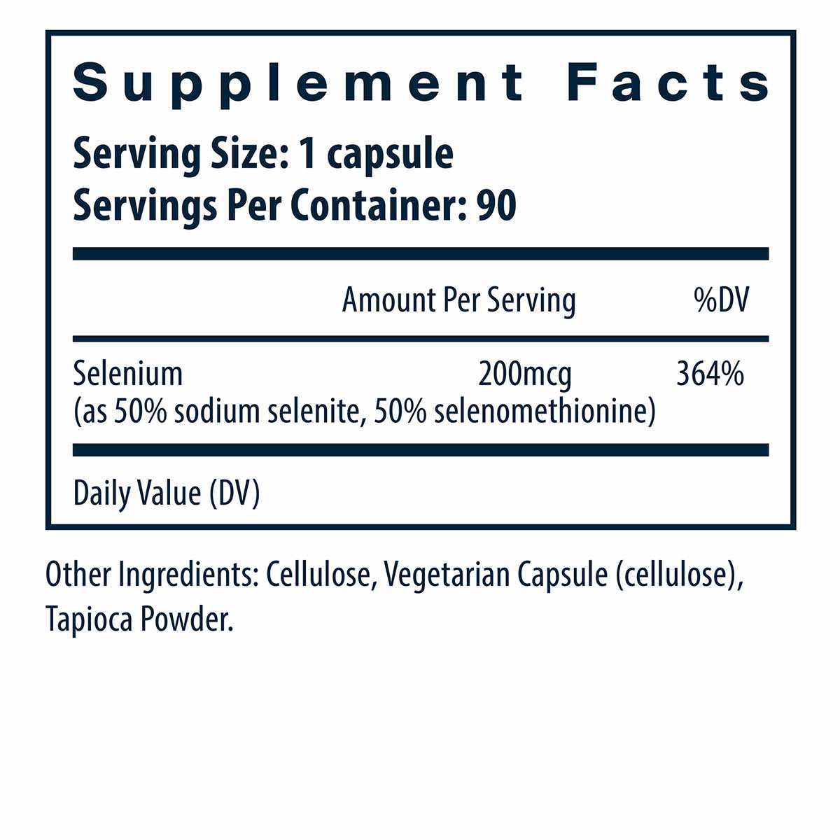 Selenium Daily Selenium 200 Mcg, Vital Nutrients – Professional Supplement Center