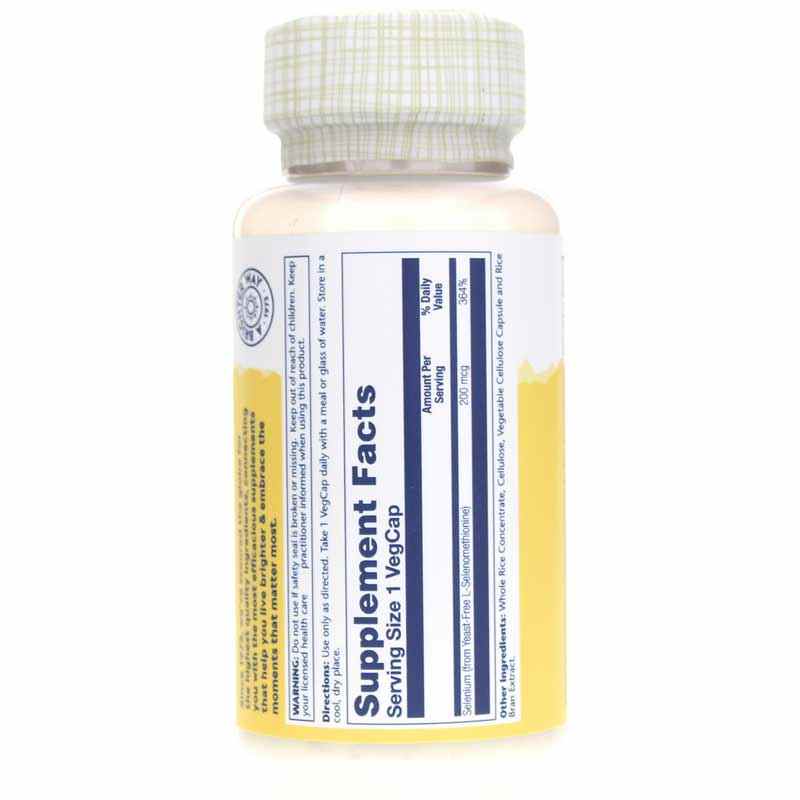 Selenium 200 Mcg, Yeast-Free Formula, by Solaray, image #3