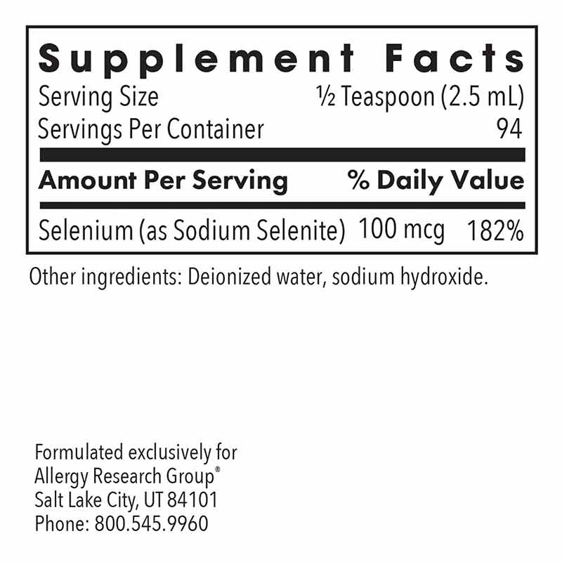 Selenium Solution, by Allergy Research Group, image #2