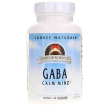 Serene Science GABA Calm Mind 750 Mg Capsules, 90 Capsules, by Source Naturals