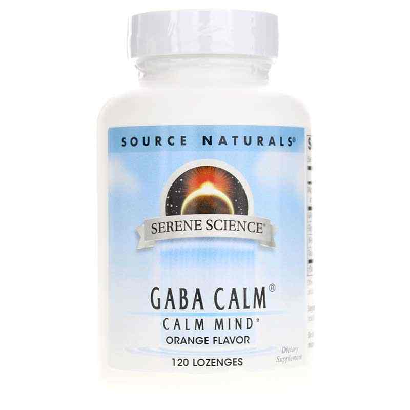 Serene Science GABA Calm Mind Lozenges, Orange, 120 Lozenges, by Source Naturals