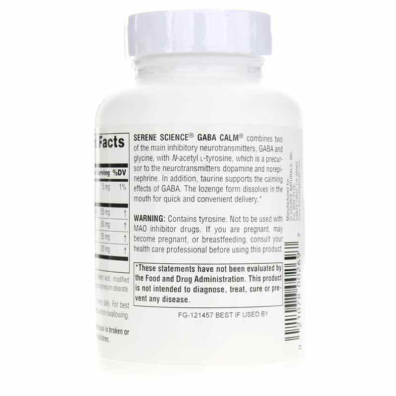 Serene Science GABA Calm Mind Lozenges, Orange, 120 Lozenges, by Source Naturals, image #3