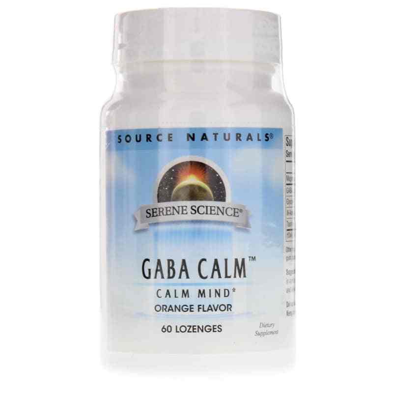 Serene Science GABA Calm Mind Lozenges, Orange, 60 Lozenges, by Source Naturals
