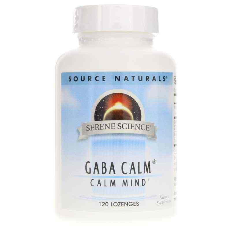 Serene Science GABA Calm Mind Lozenges, Peppermint, 120 Lozenges, by Source Naturals