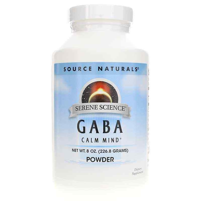 Serene Science Gaba Powder Calm Mind, 8 Oz, by Source Naturals