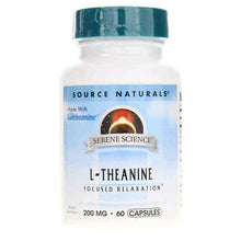 Serene Science L-Theanine 200 Mg, 60 Capsules, by Source Naturals