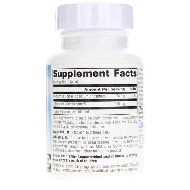 Serene Science L-Theanine 200 Mg Tablets, 30 Tablets, by Source Naturals, image #2